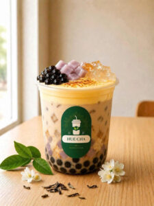 trà sữa full topping huế